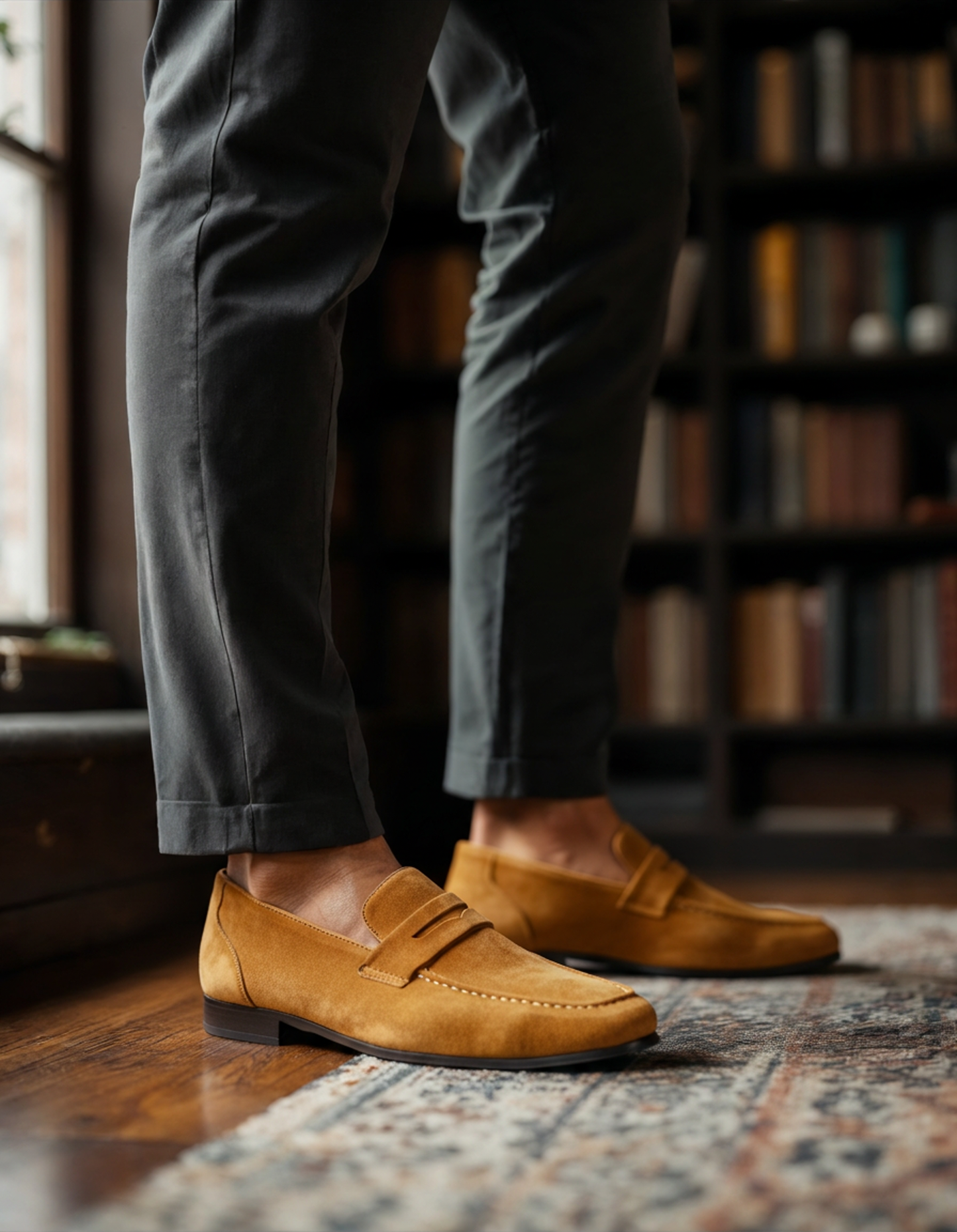 Wildleder Penny-Loafer