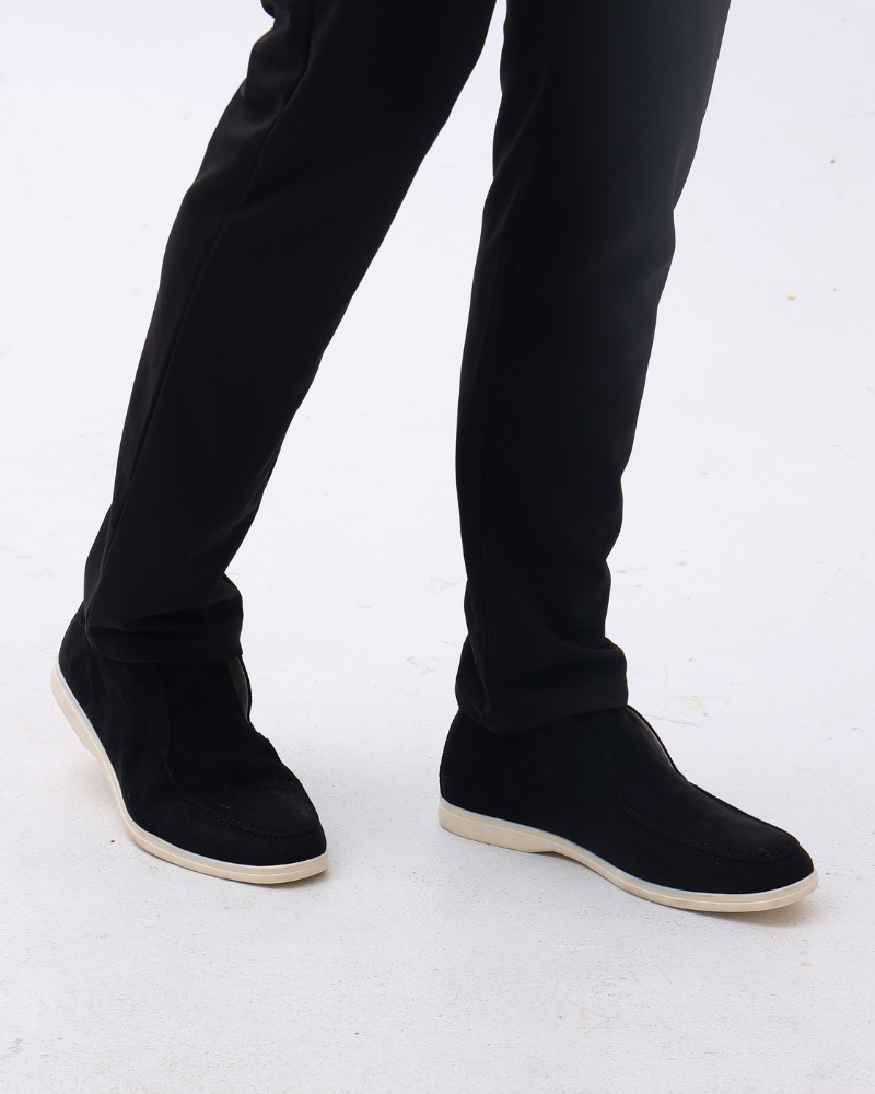Hohe Wildleder-Loafer