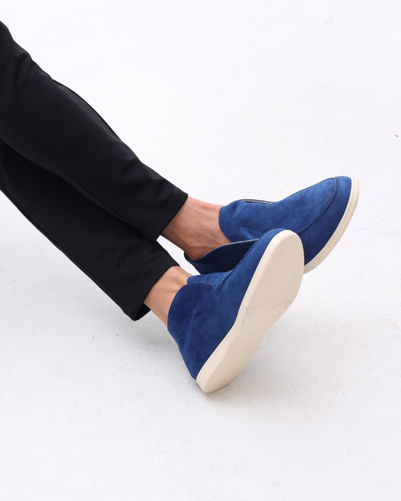Hohe Wildleder-Loafer
