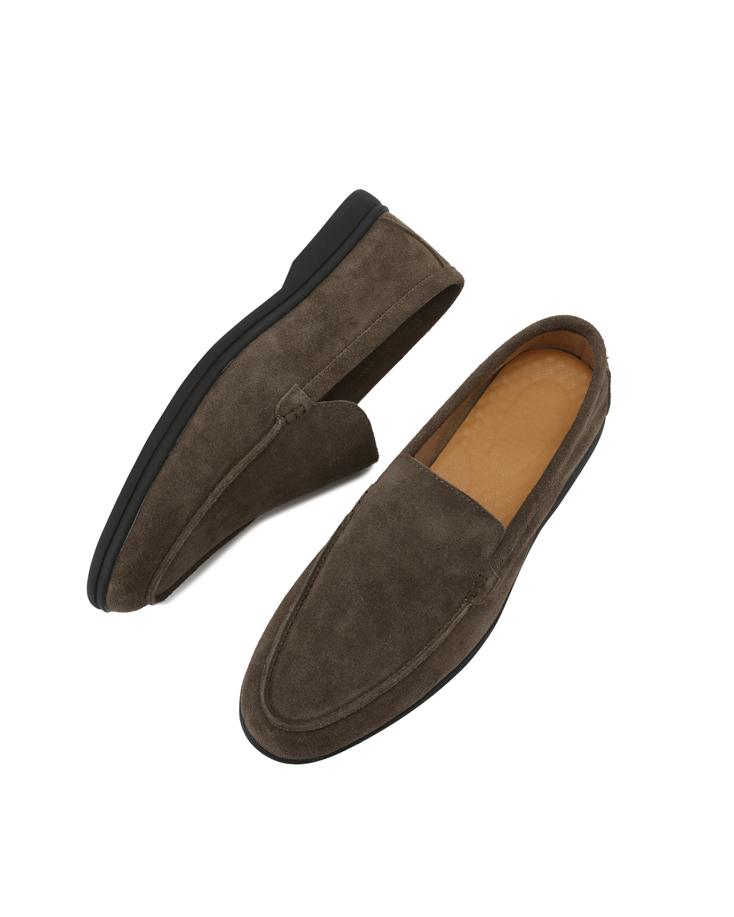 Premium Wildleder-Loafer – Schwarze Sohle