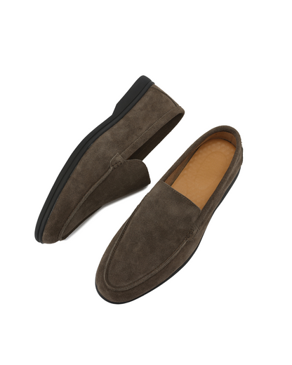 Premium Wildleder-Loafer – Schwarze Sohle