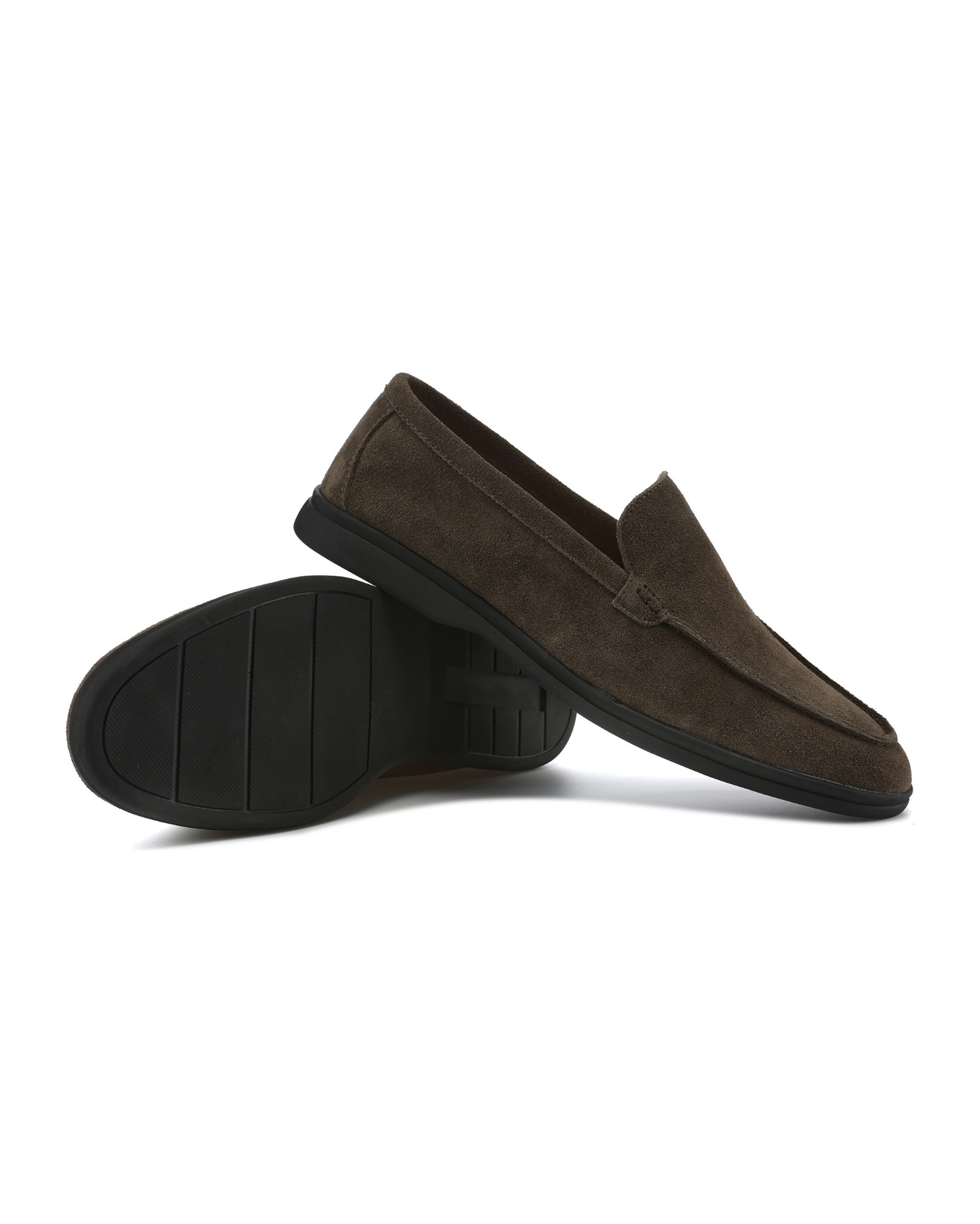 Premium Wildleder-Loafer – Schwarze Sohle