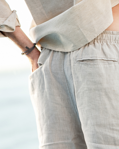 Premium-Leinenshorts