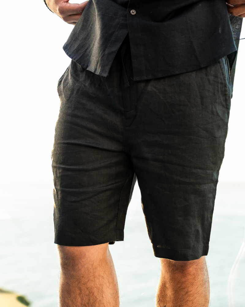 Premium-Leinenshorts