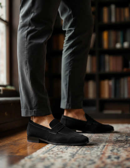 Wildleder Penny-Loafer