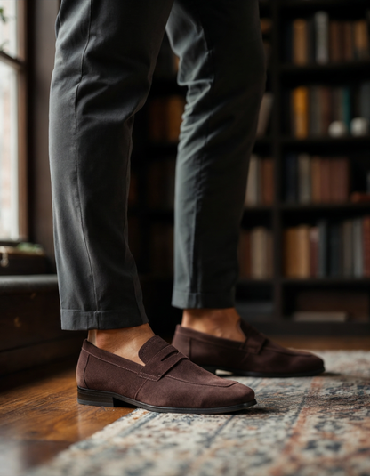 Wildleder Penny-Loafer