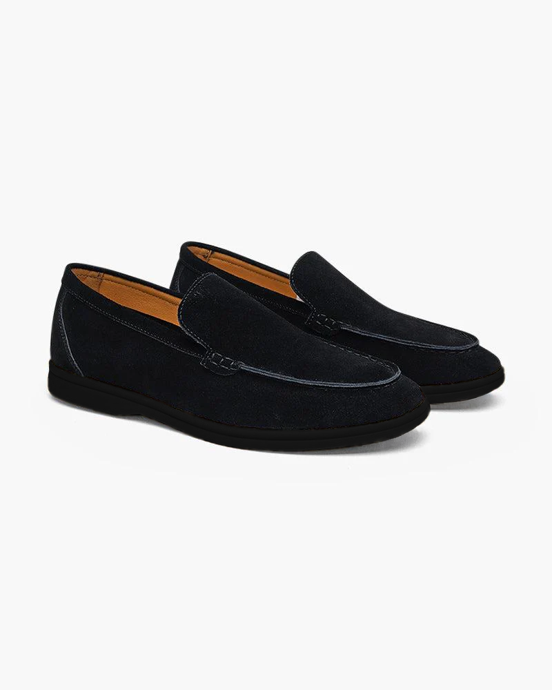 Premium Wildleder-Loafer – Schwarze Sohle